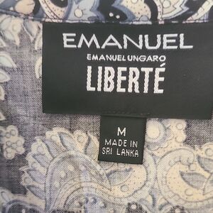 Cream Paisley Button Down Blouse